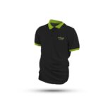 Camiseta Polo Preta e Verde HexxLub