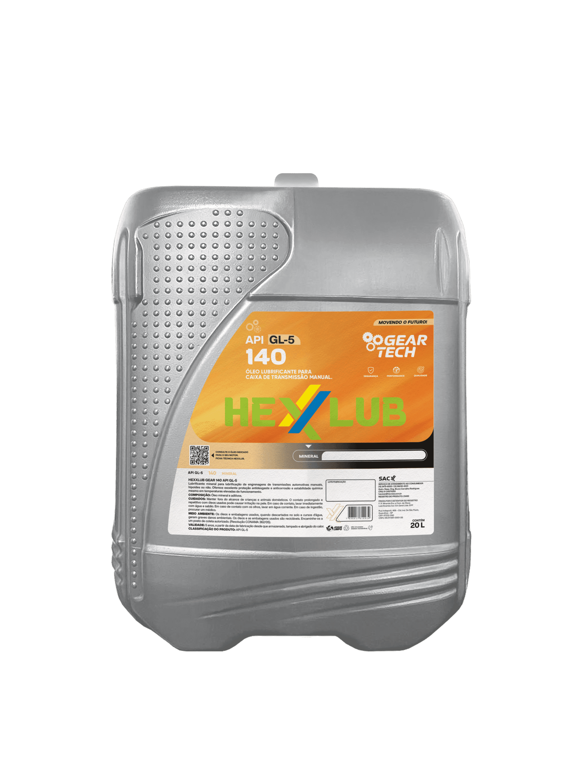 Engrenagem 140 GL-5 MINERAL Gear Tech 20L