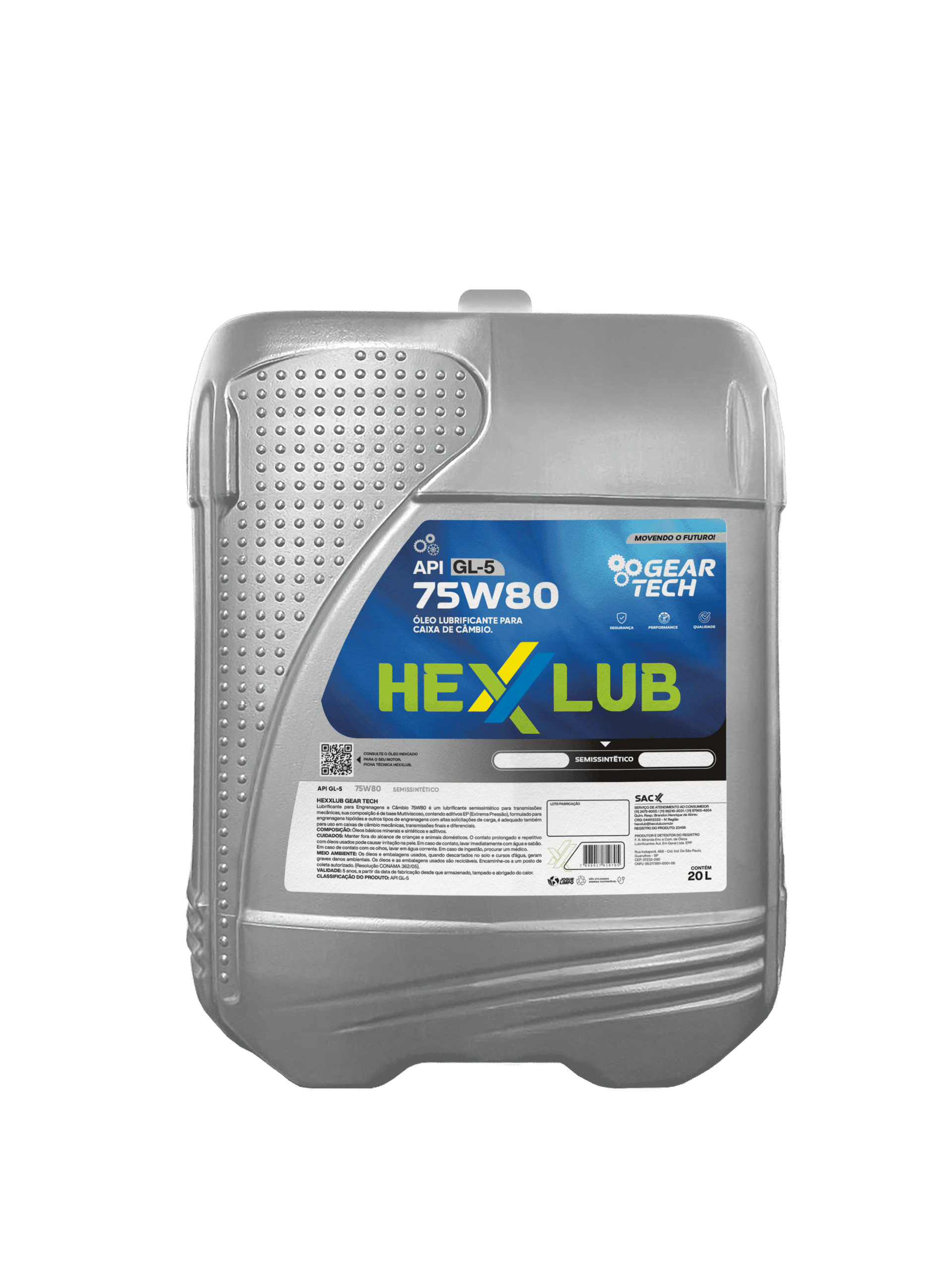 Engrenagem 75w80 Semissintético Gear Tech - 20L