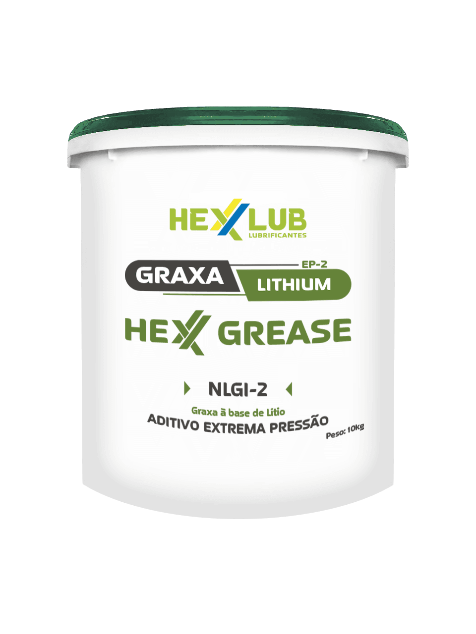 10kg verde aditivo extrema pressão